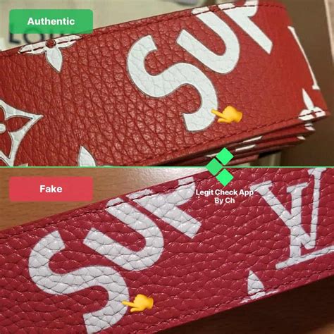 real vs fake supreme lv belt